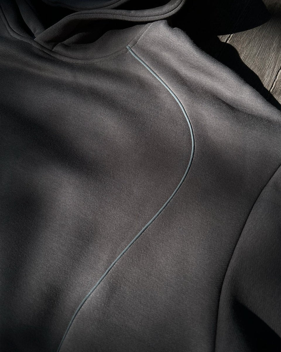 Accented Reflective Oversized Hoodie - ODEXA
