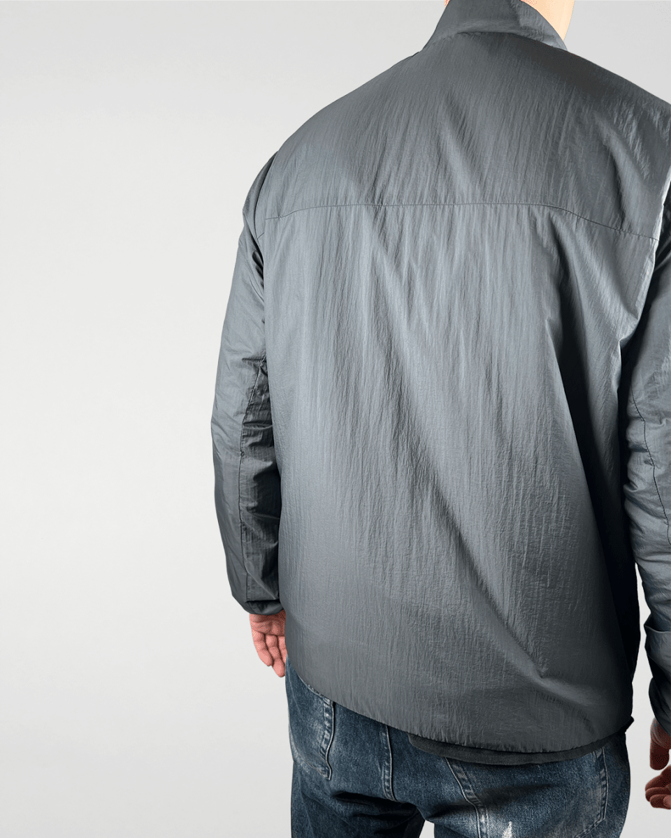 Lined Windbreaker Spray Jacket - Slate Green - ODEXA