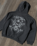 White Bone - Black Fleece Boxy Hoodie - ODEXA