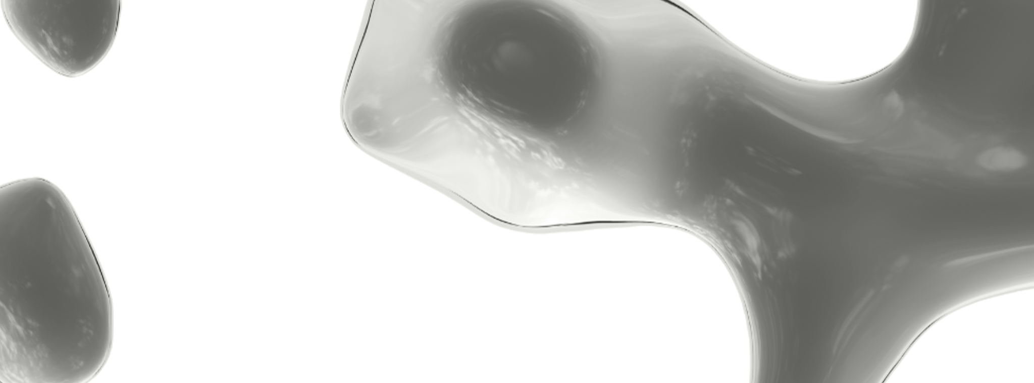 Close-up of a gray gel on a white background